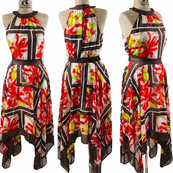 NWT New York & Company Printed Dress - Picture 5 of 8